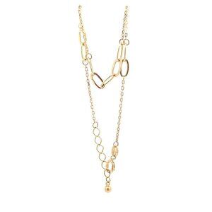 18K Yellow Gold Bracelet Paperclip 6 inches plus 1 inch extension 1.39 grams